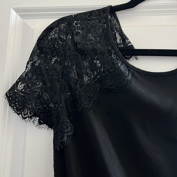 LOFT - Black lace sleeved jumpsuit - perfect for holiday parties! - Picture 2 of 5